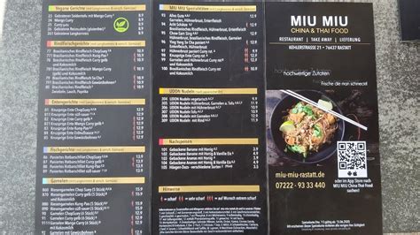 miu miu restaurant rastatt|Menu .